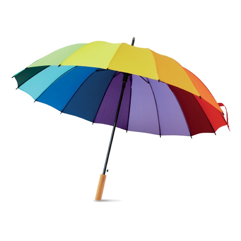 Parapluie golf arc-en-ciel